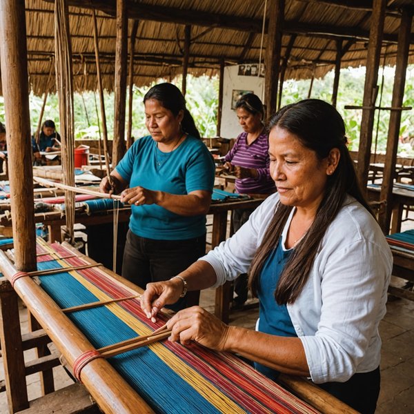 Où trouver des cours de tissage traditionnel en Équateur?