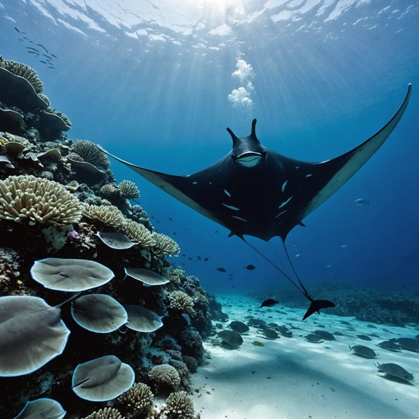 Quels sont les meilleurs spots pour une plongée avec les raies mantas aux Maldives?